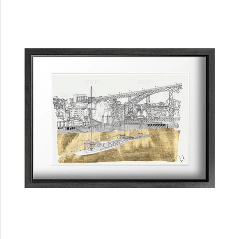 Ponte Luis I + barcos rabelos / Luis I bridge + typical boats