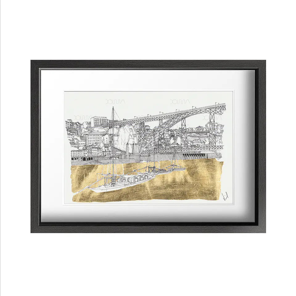 Ponte Luis I + barcos rabelos / Luis I bridge + typical boats 1