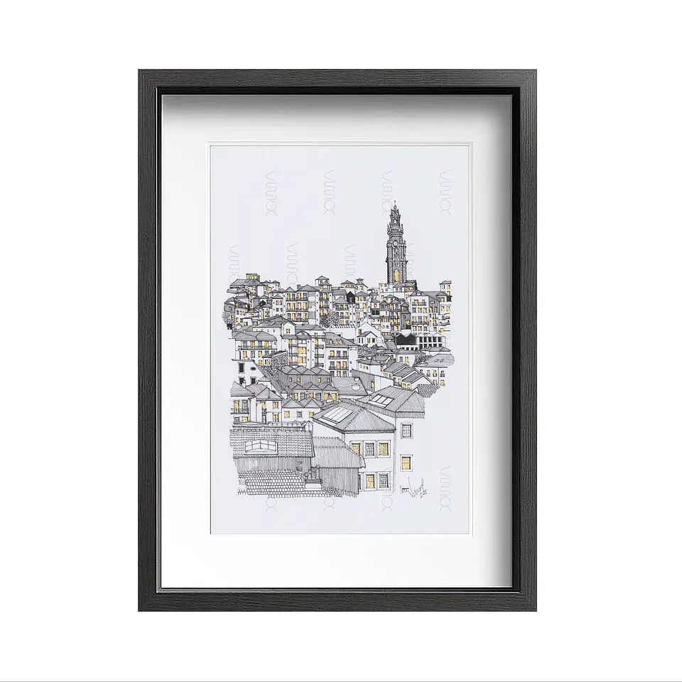 Porto Illustration CLERIGOS TOWER  ( Limited Edition )    1
