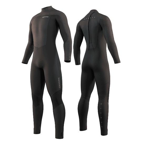 MYSTIC Majestic Fullsuit 4/3mm Bzip <BR> BLACK - Image 1