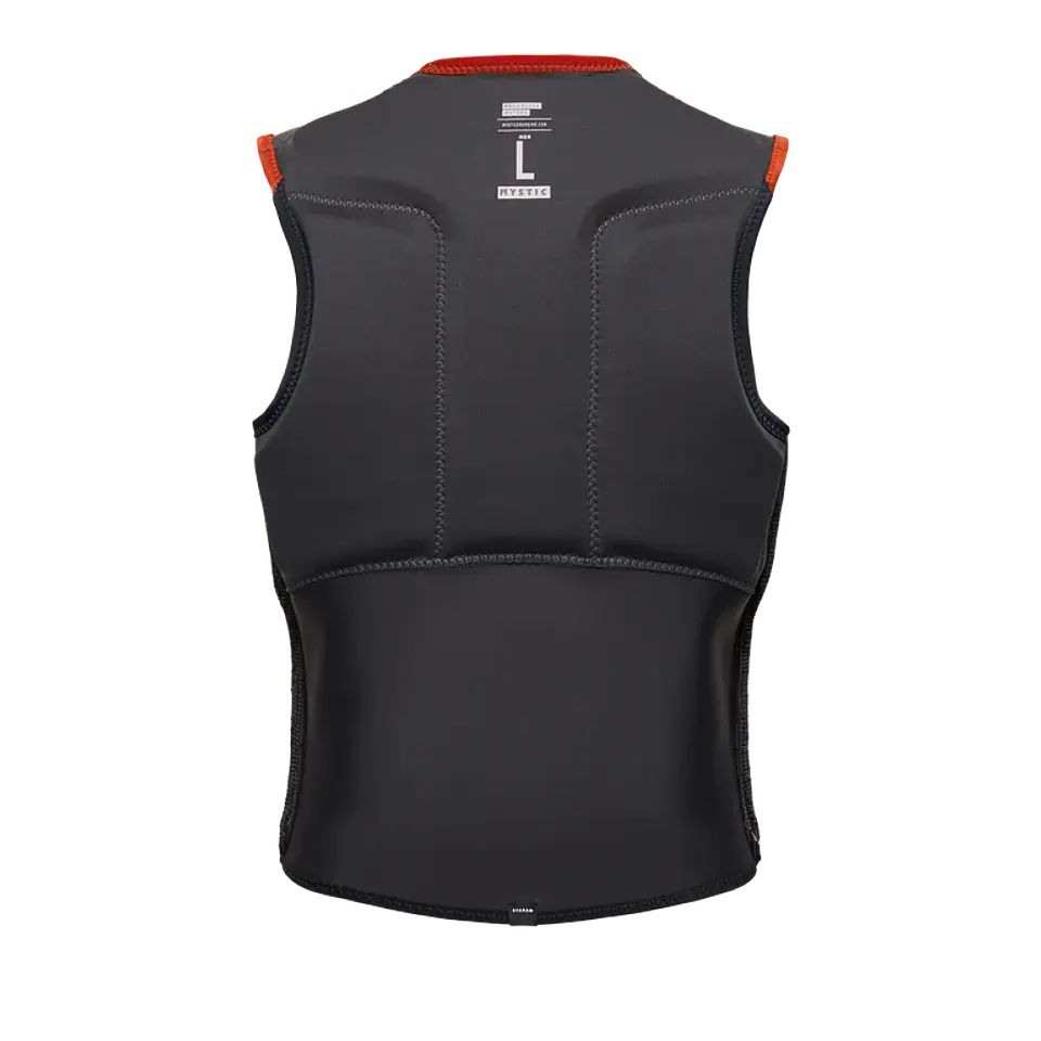 Block Impact Vest Fzip Red y Orange 6