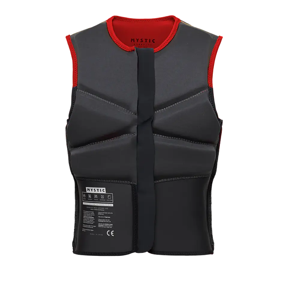 Block Impact Vest Fzip Red y Orange 7