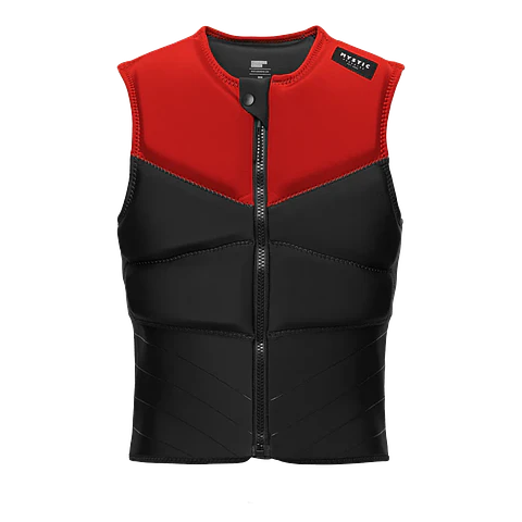 Block Impact Vest Fzip Red y Orange