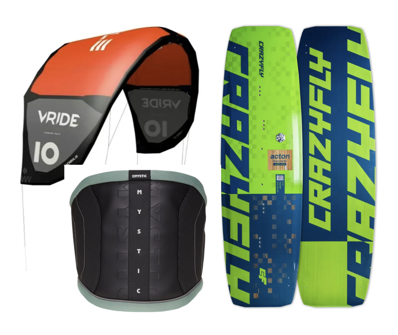 Kit principiante Nobile </br>  Kite + Barra + Tabla Acton + Arnés Star + Straps 1