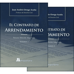 El Contrato De Arrendamiento 3ª Edición Ampliada, Volumen 1 Y Volumen 2
