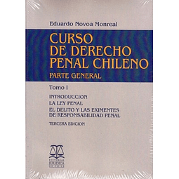 Curso De Derecho Penal Chileno, Parte General