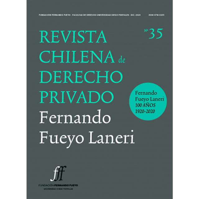 Revista Chilena De Derecho Privado Nº35 2020