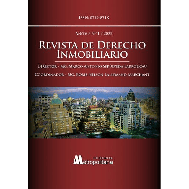 Revista de Derecho Inmobiliario año 6 Nº1 2022