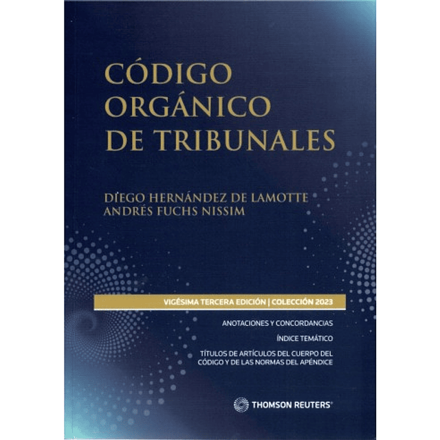 Código orgánico de tribunales profesional