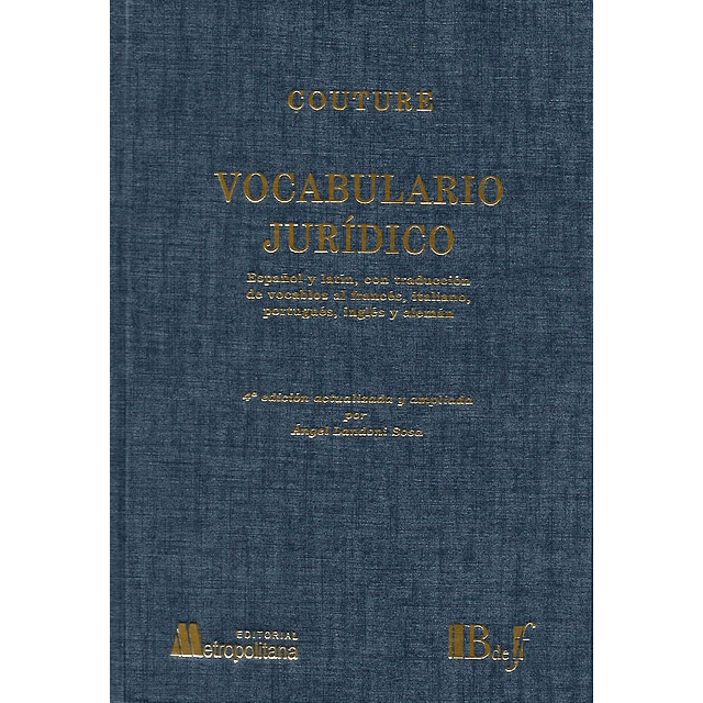 Vocabulario Jurídico. 4° ed. actualizada y ampliada