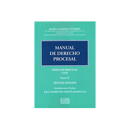 Manual de Derecho Procesal Civil Tomo IV