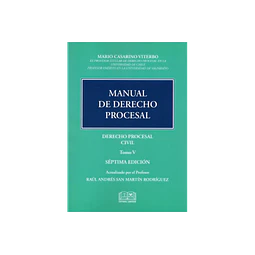 Manual de Derecho Procesal Civil Tomo V
