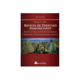 Revista de derecho inmobiliario. Año 10 2026