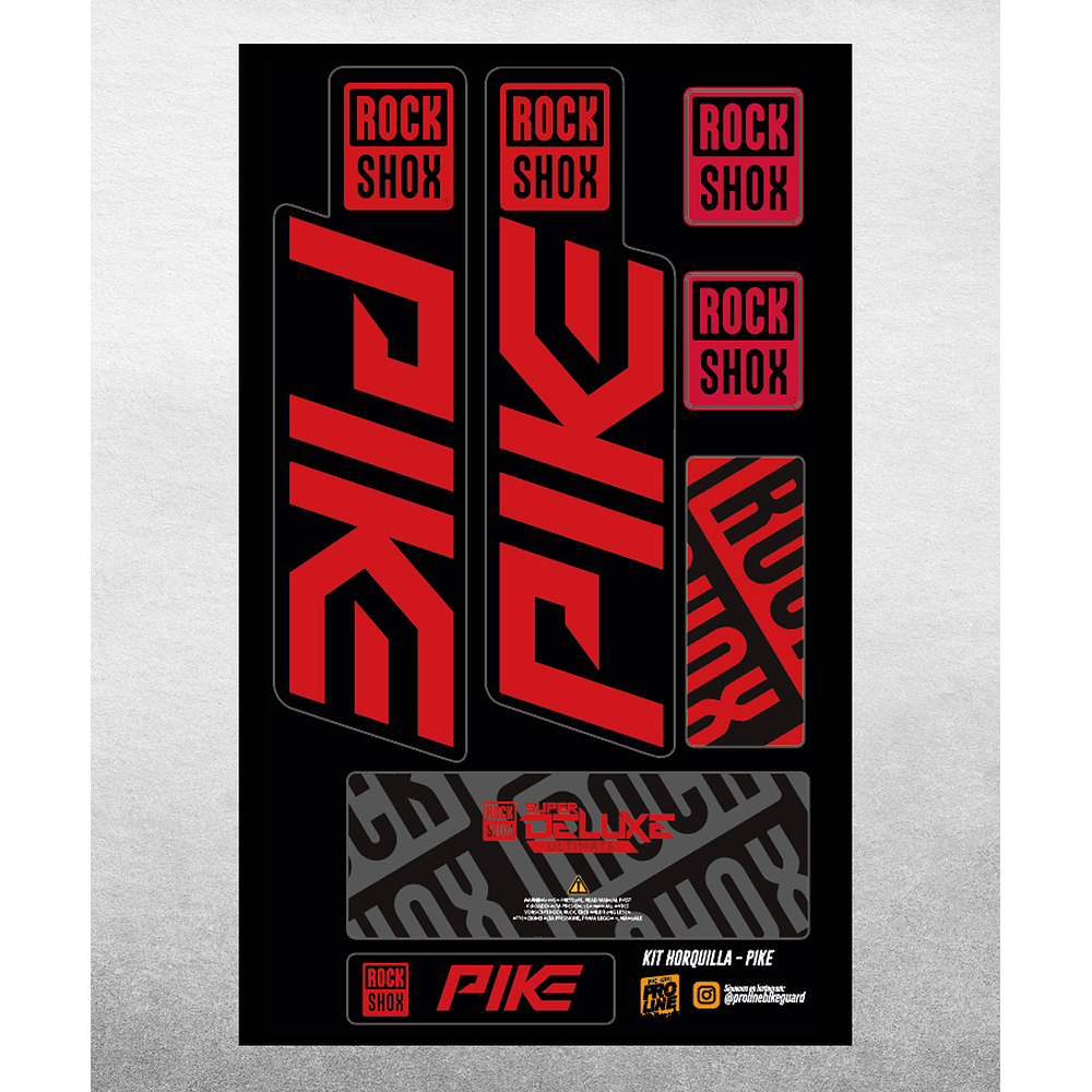 PROLINE FORK DECALS - RS PIKE 2021