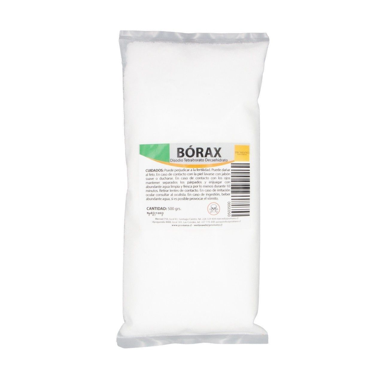 BORAX EN BOLSA DE 500 GRS.