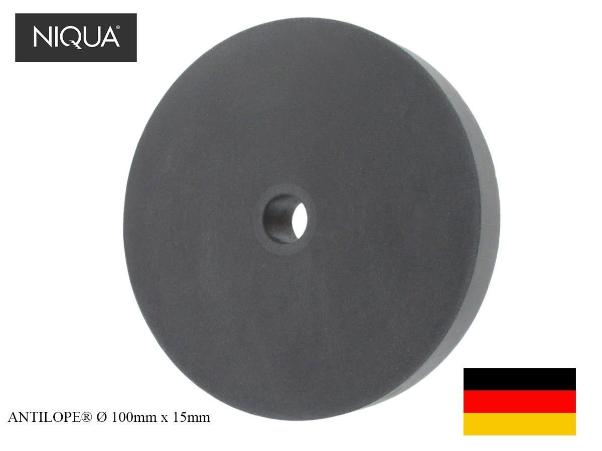 RUEDA SILICONA NEGRO PULIDO MEDIO 100X15MM ANTILOPE
