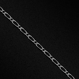 CADENA DE PLATA FIGARO 1 ESLABON X 1. 0.40 MM X METRO AG 925