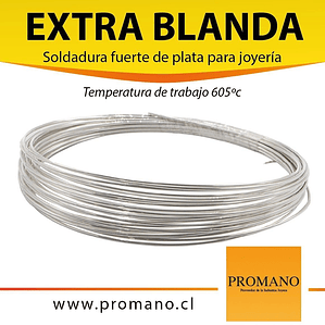 SOLDADURA DE PLATA EXTRA BLANDA 2 MTS. (8,2GR APROX.)
