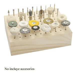 BASE DE MADERA 88 HOYOS PARA FRESAS Y BROCAS