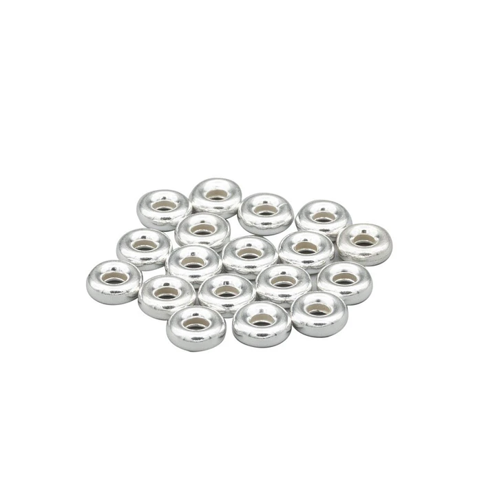 ARANDELAS DE PLATA Ø 4 MM AG 925 PQTE 3 GRS (30) 1