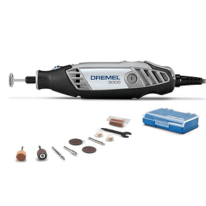 DREMEL 3000 10 ACCESORIOS. 125 W 10000 A 33000 R.P.M