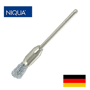 ESCOBILLA DE ACERO PARA FLEXIBLE TIPO FLAMA CON EJE NIQUA ALEMANIA