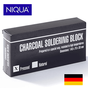 BLOQUE DE CARBON VEGETAL PRENSADO 140X70X30 MM