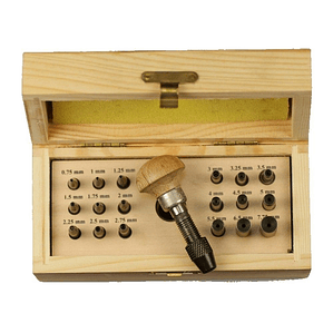 SET PARA ENGASTE DE TUBO Y CHATONES 0.75 A 7.75 MM 18 PUNTAS
