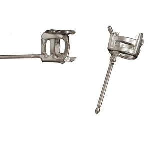 GRIFA CON PIN 11MM PARA PIEDRA 8 MM. (PAR)