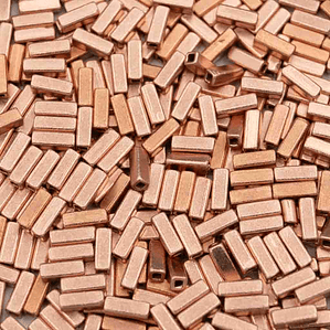 MOSTACILLAS DE COBRE CUADRADAS 1.50 X 4MM. 20GRS.