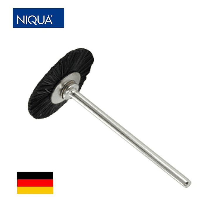 ESCOBILLA PARA FLEXIBLE CERDA DURA 19 MM CON EJE NIQUA ALEMANIA