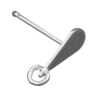 PIEZA CORTADA GOTA CON ARGOLLA POR PAR AC-39 AG 950