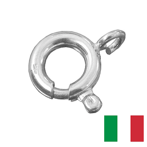 ARGOLLA DE RESORTE DIAMETRO 7.0 MM. AG 925 ITALIANO