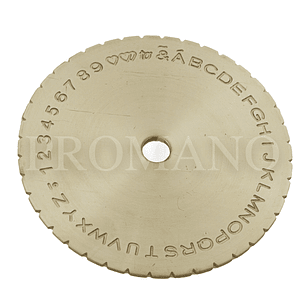DISCO DE LETRAS PARA PANTOGRAFO DE ARGOLLAS