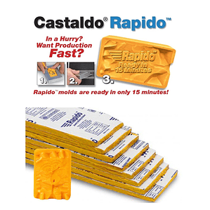CAUCHO CASTALDO SILICONADO RAPIDO X CAJA 5 LB (2.270 GRS)