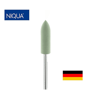 CILINDRO SILICONA VERDE BRILLO INTENSO PUNTA. CON EJE 5X16 MM