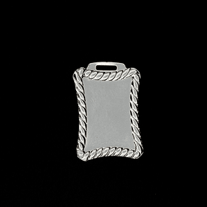 MEDALLA RECTANGULO CON ADORNO 4 UNIDADES (PRODUCTO A PEDIDO)