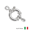 BROCHE TIMÓN DELUXE  Ø 14 MM Ag 925 ITALIA 1