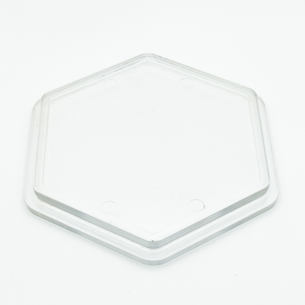 Tapa acrílica hexagonal 3kl