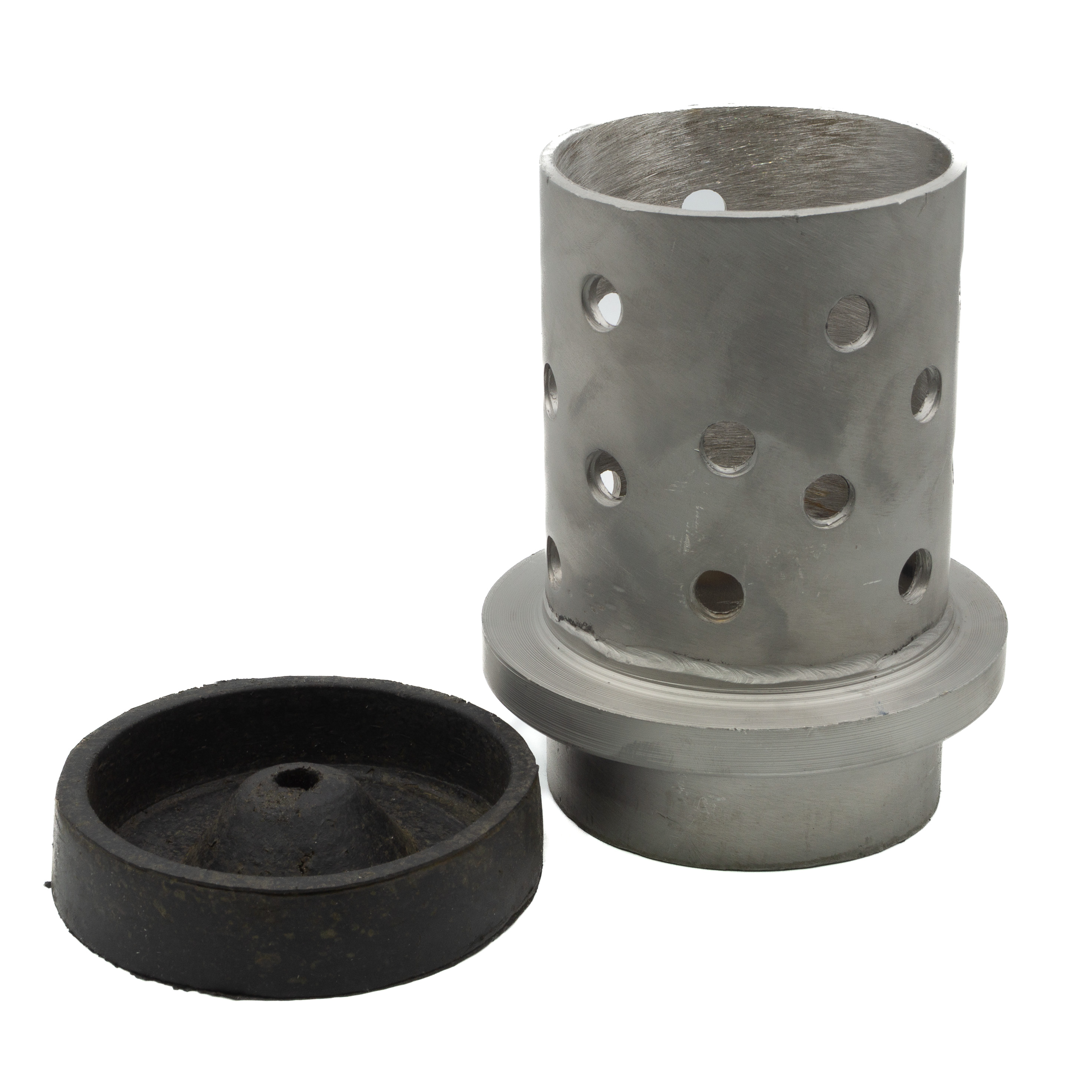 CILINDRO DE ACERO PERFORADO 3X5 PULGADAS
