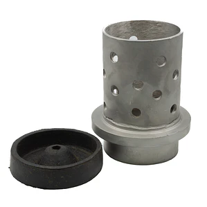 CILINDRO DE ACERO PERFORADO 3X5 PULGADAS