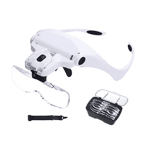 LENTE OPTIVISOR C/5 LENTES Y LUZ LED A 3 PILAS AAA