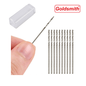 PACK DE 10 BROCAS DE ACERO HSS DIAMETROS 0.5 MM