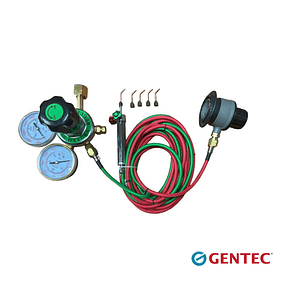 SOPLETE OXIGAS MANGUERA FINA CON 5 BOQUILLAS