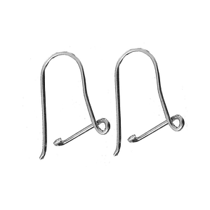 GANCHOS DE PLATA AG 950 PARA AROS X PAR PP-G2