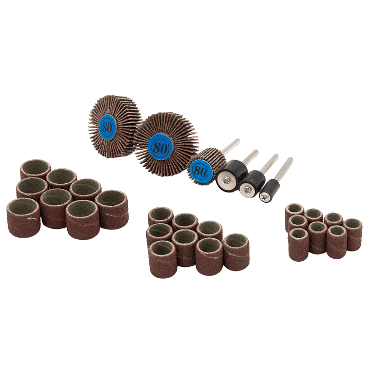 SET DE 30 ACCESORIOS DE LIJAS Y TRASLAPADOS 1