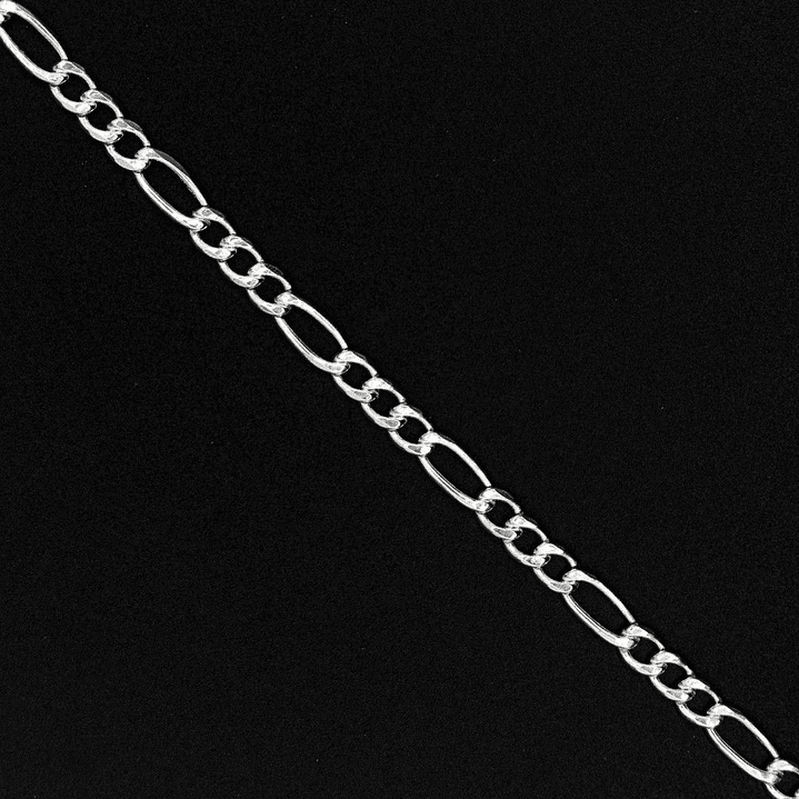 CADENA DE PLATA FIGARO 3X1 060 X METRO AG 925 1