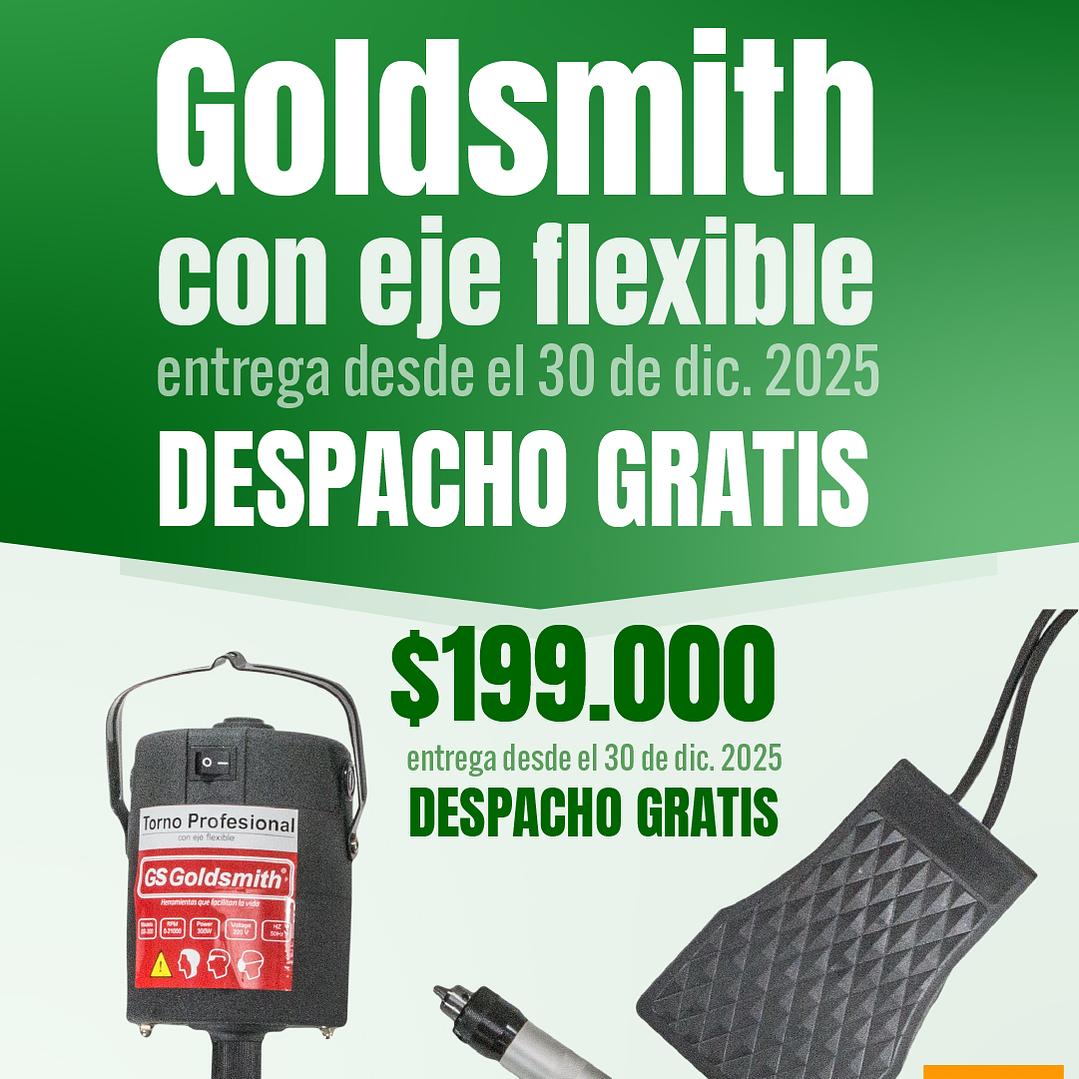 Venta Anticipada. Entrega desde el 30 Dic 2025  - TORNO COLGANTE PROF. GOLDSMITH® 300 WATT 1