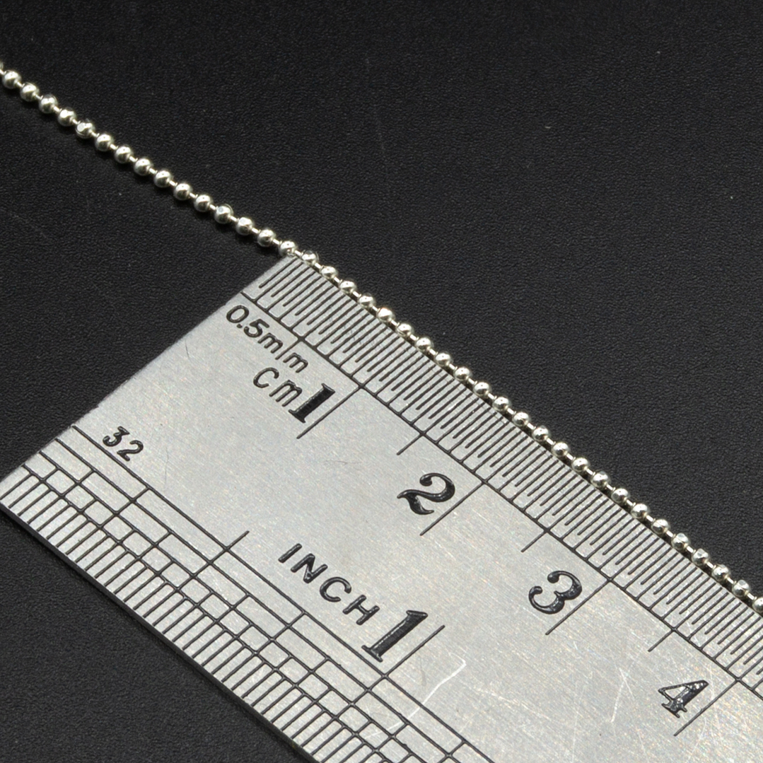 Cadena bolita pequeña continua 1 mt. 2