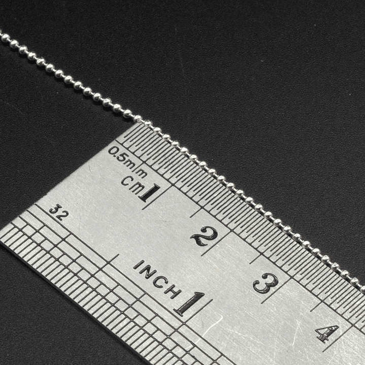 Cadena bolita pequeña continua 1 mt. 2